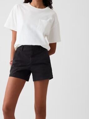 GAP Black High-Rise Bermuda Shorts